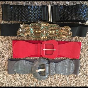 Fashion belt lot (sold together only)